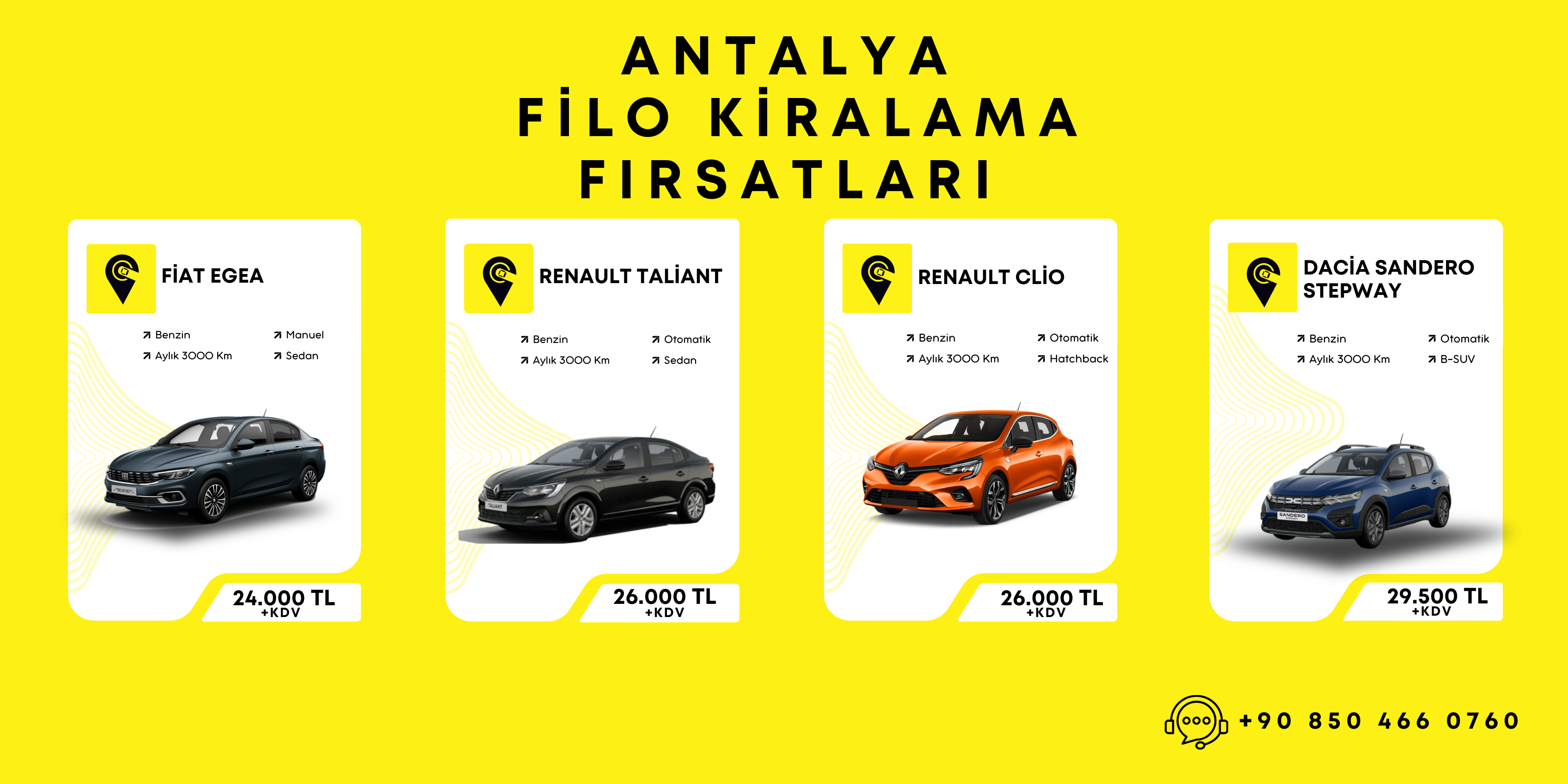 Antalya Kiralasür Filo Uzun Dönem Araç Kiralama Kampanyası ile Kolay ve Ekonomik Çözümler