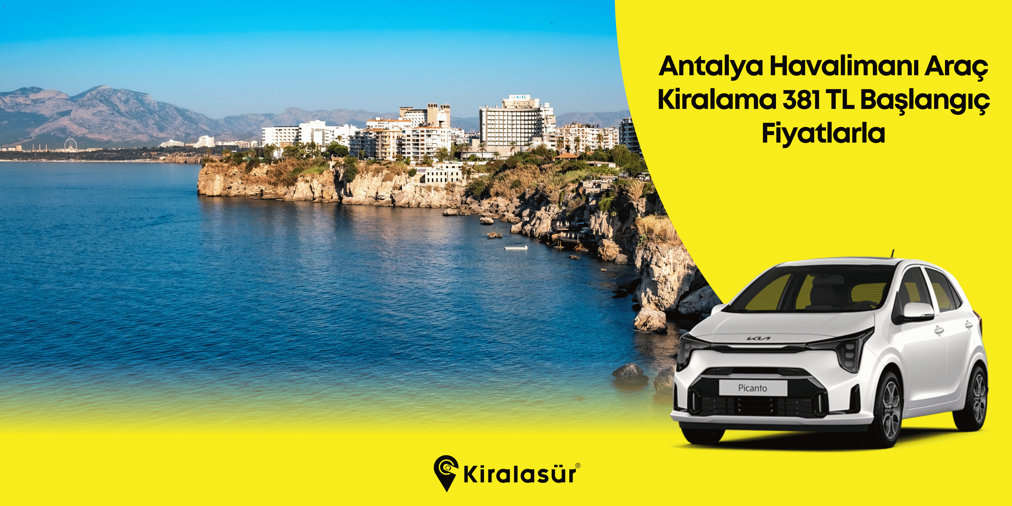 Antalya Havalimanı Araç Kiralama 381 TL Başlangıç Fiyatlarla