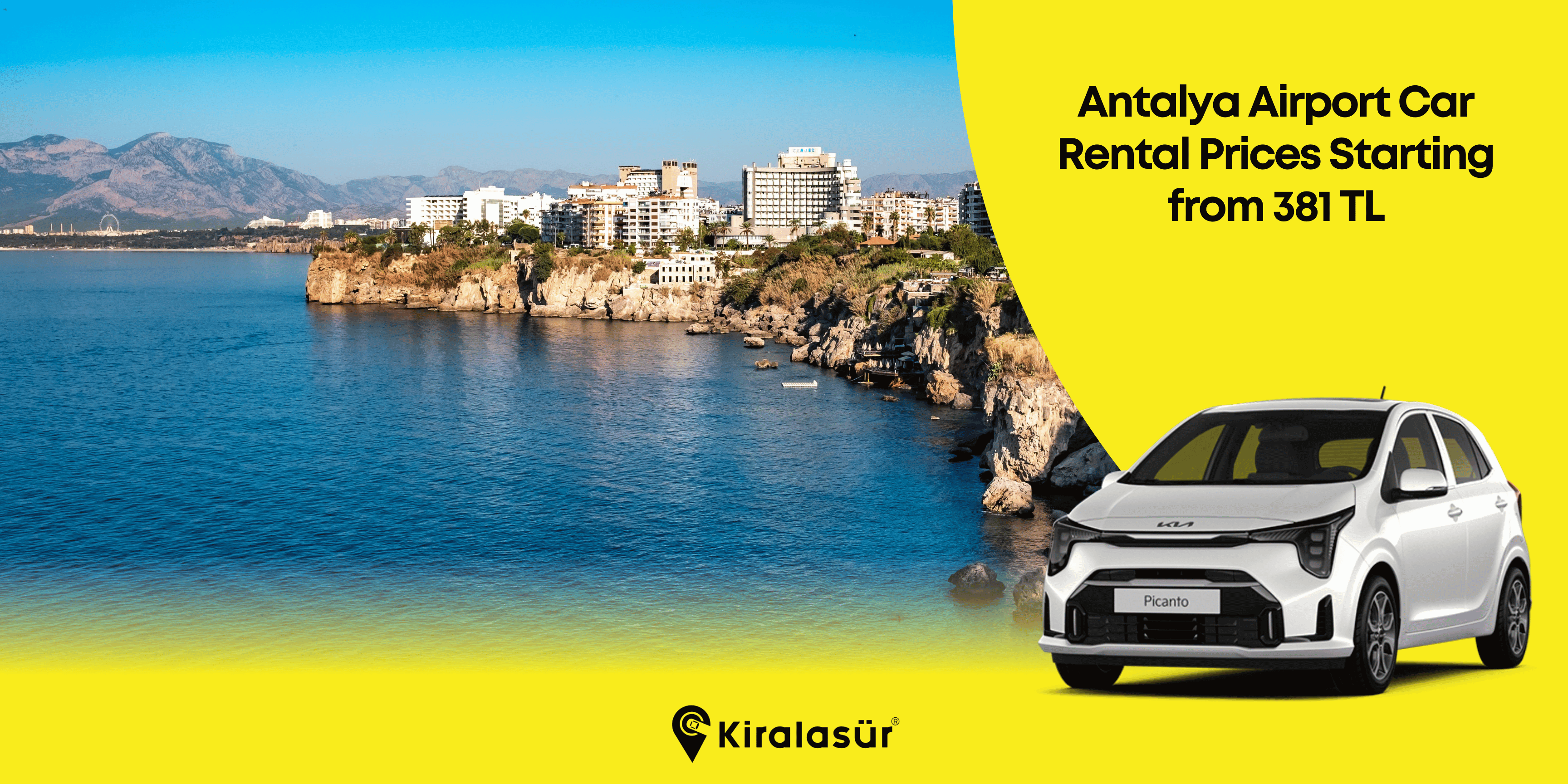 Rent a Car at Antalya Airport Starting from 381 TL